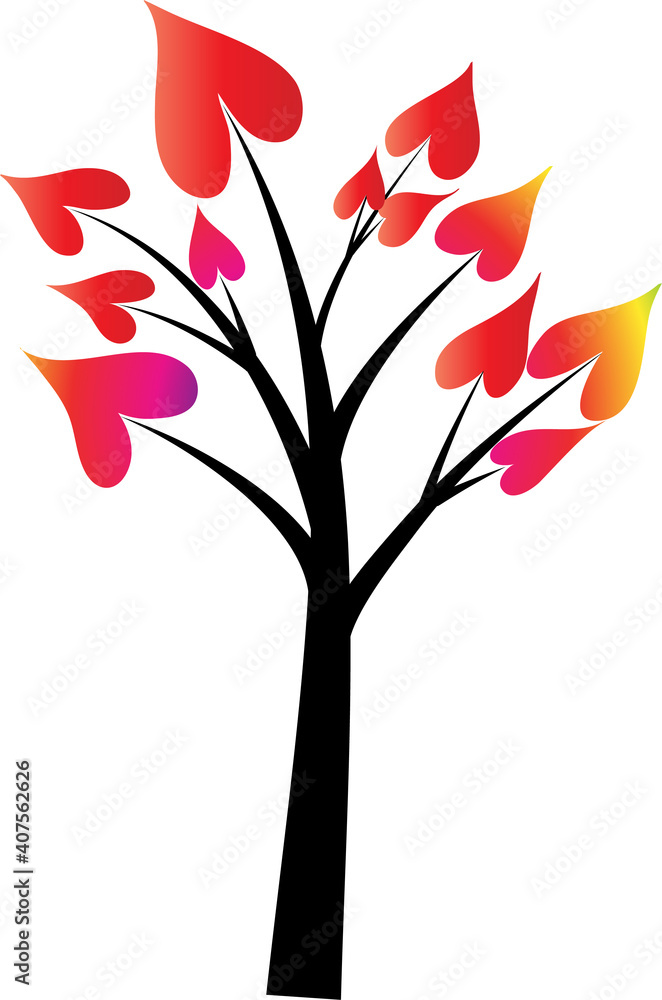 Fototapeta premium vector flowers heart shape background card frame border