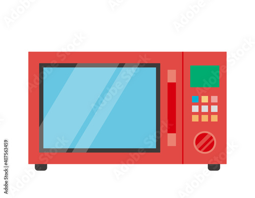電子レンジのベクターイラスト　家電