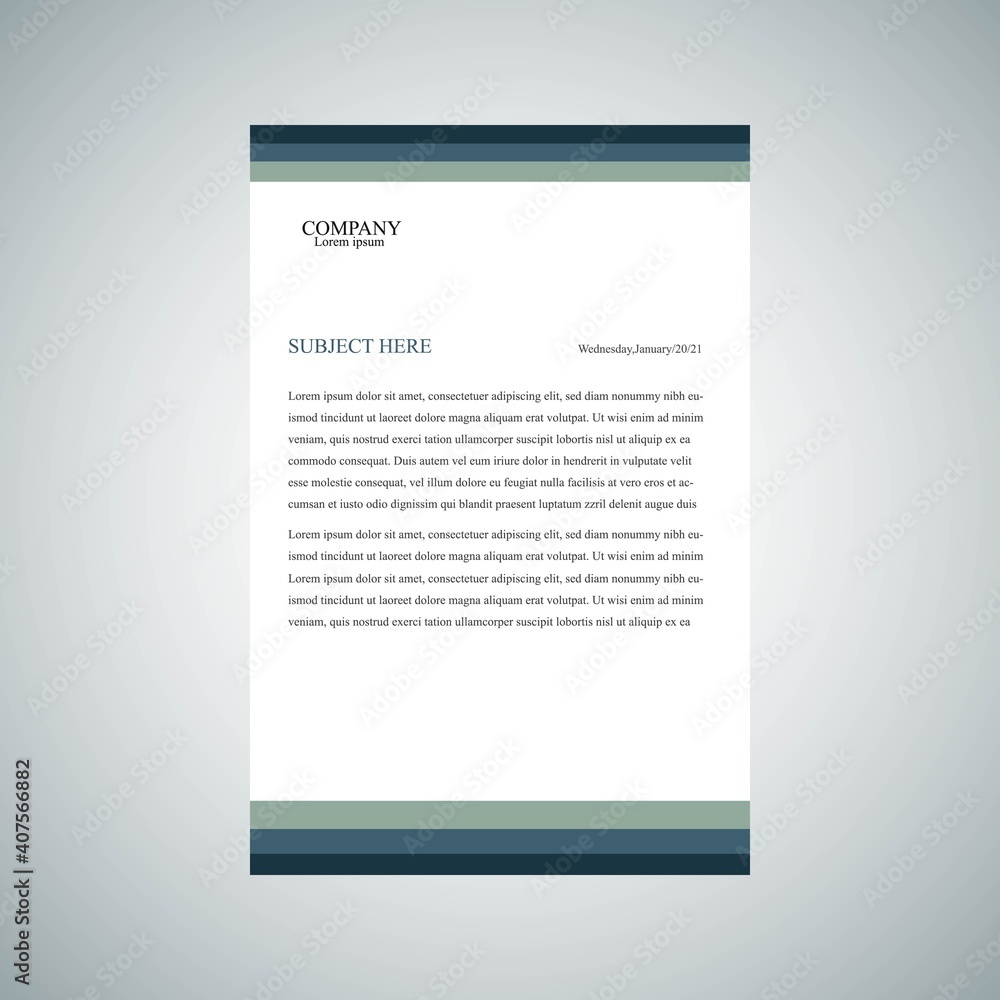 simple Business letterhead template vector illustration simple Business letterhead template vector illustration