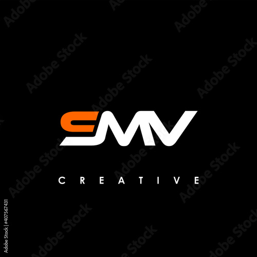 SMV Letter Initial Logo Design Template Vector Illustration	
 photo