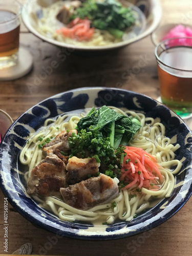 Okinawa Soba Noodle in Okinawa Prefecture, Japan photo