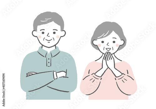 悩みが解決したシニア夫婦