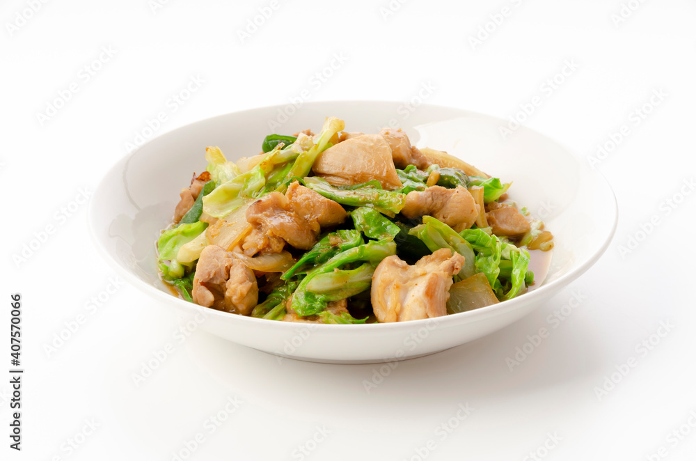 鶏モモ肉の回鍋肉風おかず 鶏モモ肉の回鍋肉風おかず