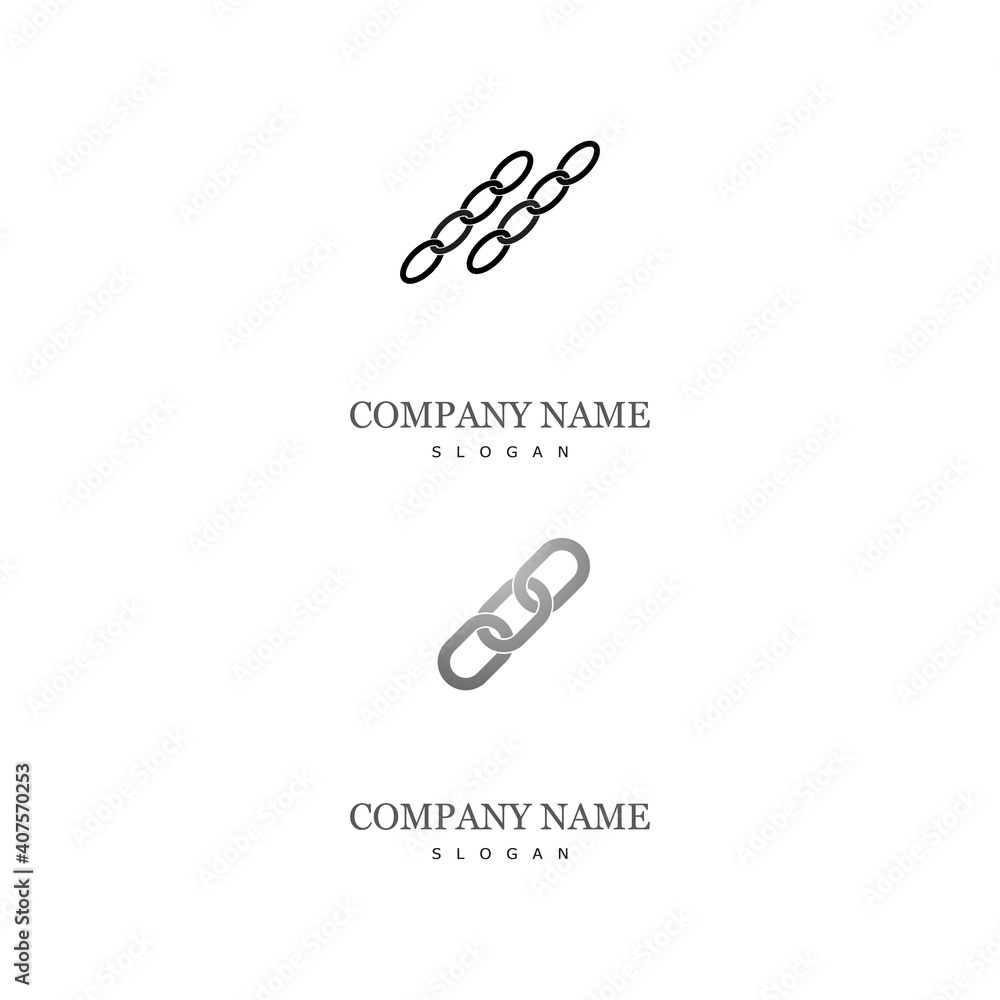 Chain link icon vector illustration design Chain link icon vector illustration design