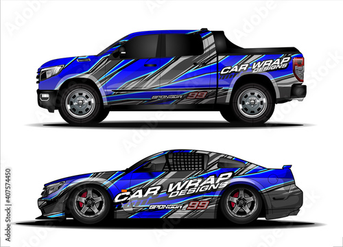 abstract background vector for racing car wrap design and vehicle livery 
