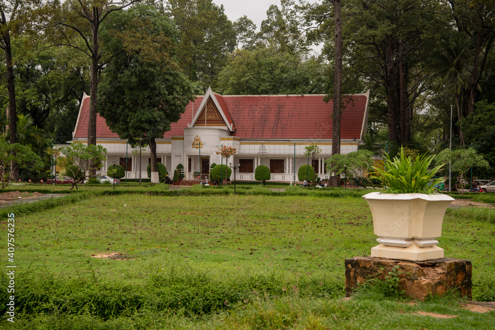 Fototapeta premium Royal cottage in the city of Siem Reap.
