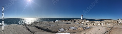 lighthouse on the coast Peggy's Cove 