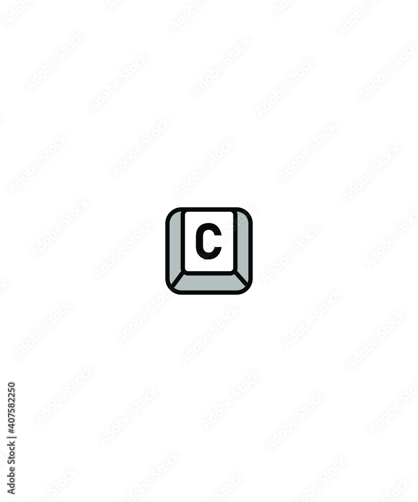 keybord c button icon,vector best flat icon. keybord c button icon,vector best flat icon.