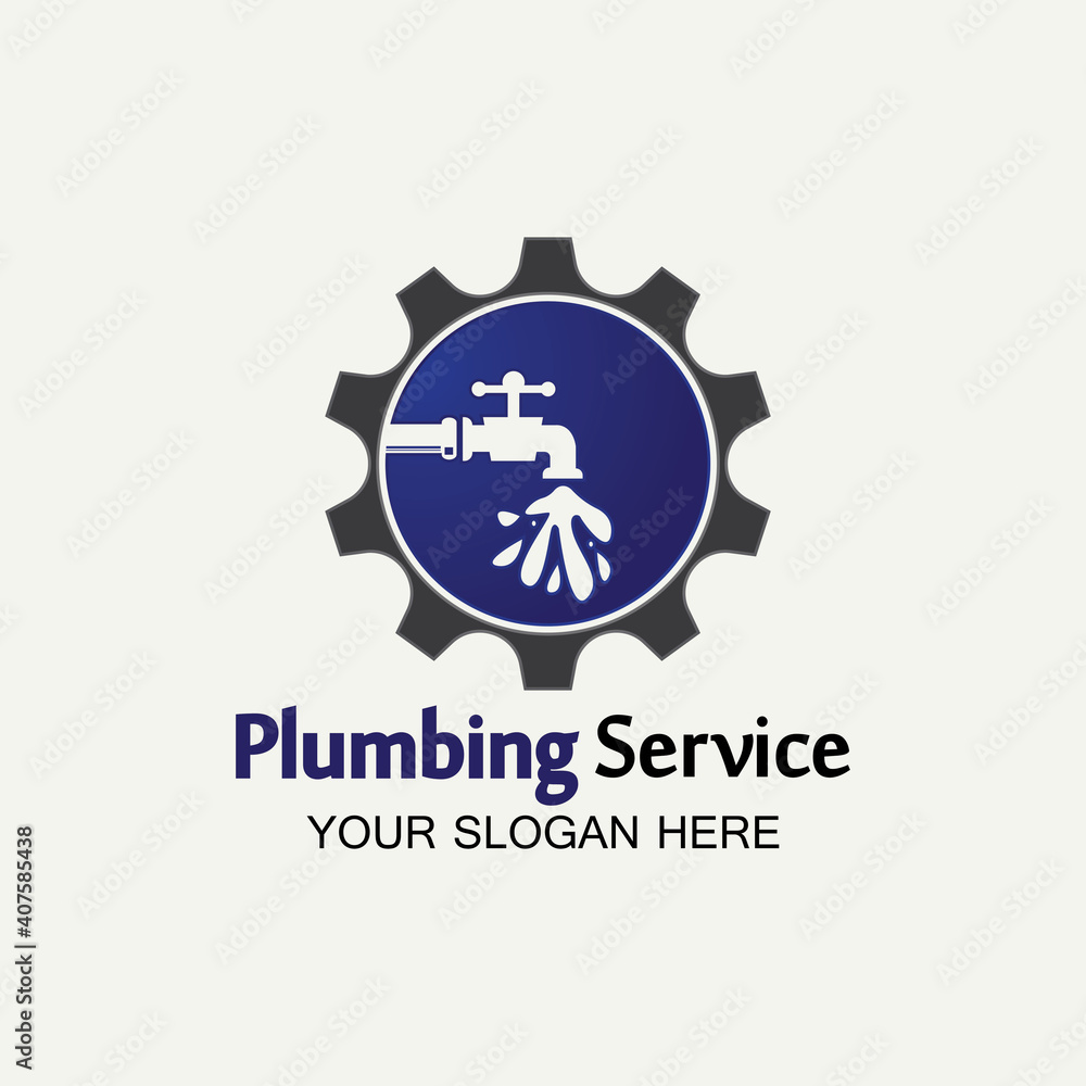 Plumbing Service Logo icon vector illustration design Template.Plumbing logo.Plumbing service icon logo creative vector illustrattion