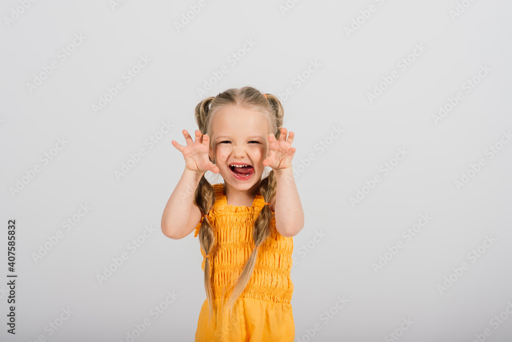 Portrait of a beautiful and confident girl isolated on white Portrait of a beautiful and confident girl isolated on white