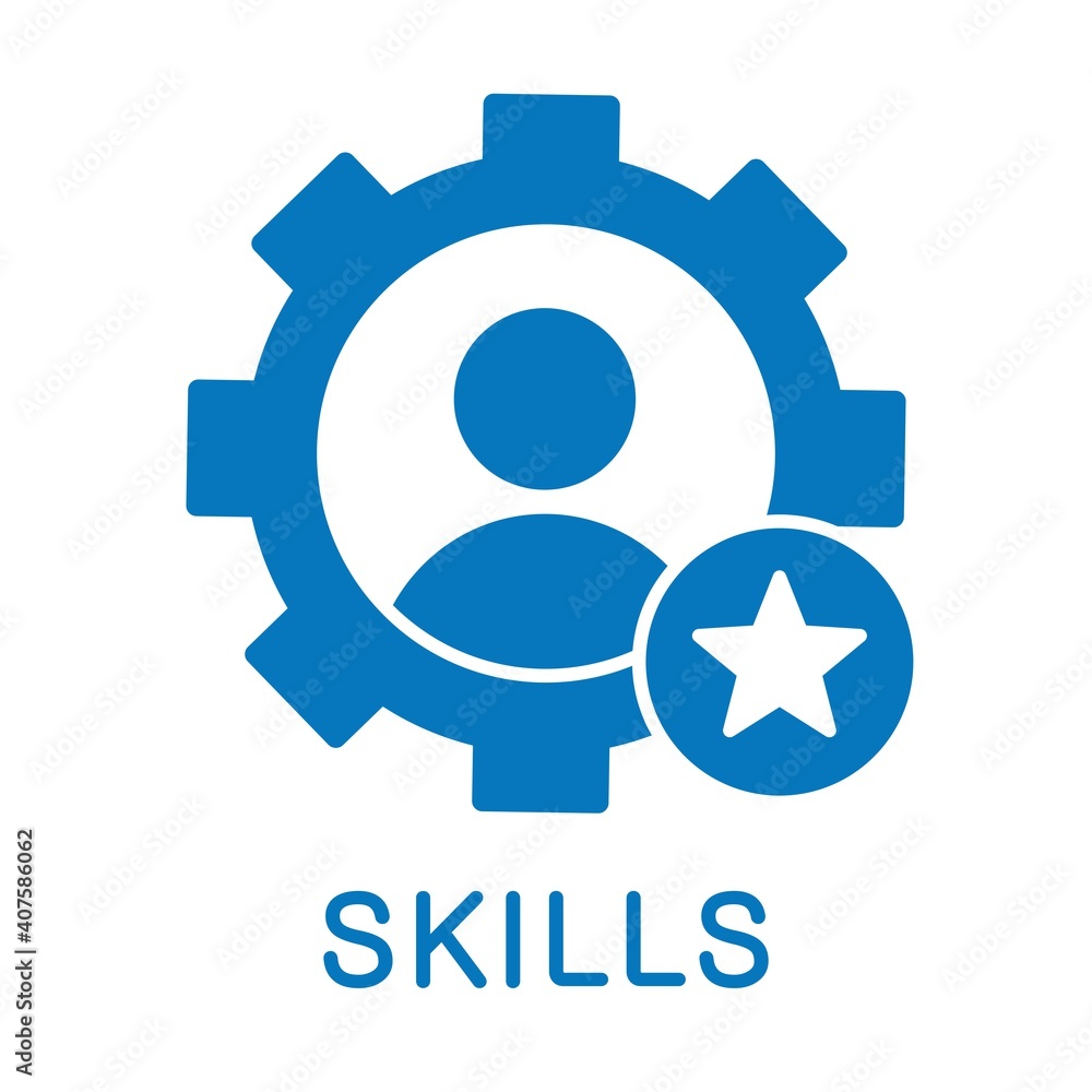 Professional Skills. Vector icon isolated on white background. Professional Skills. Vector icon isolated on white background.
