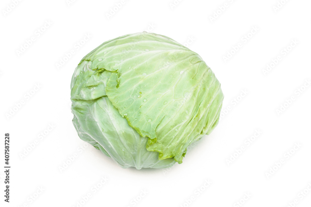 White cabbage(Brassica oleracea) isolated on white background. White cabbage(Brassica oleracea) isolated on white background.