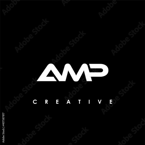 AMP Letter Initial Logo Design Template Vector Illustration 