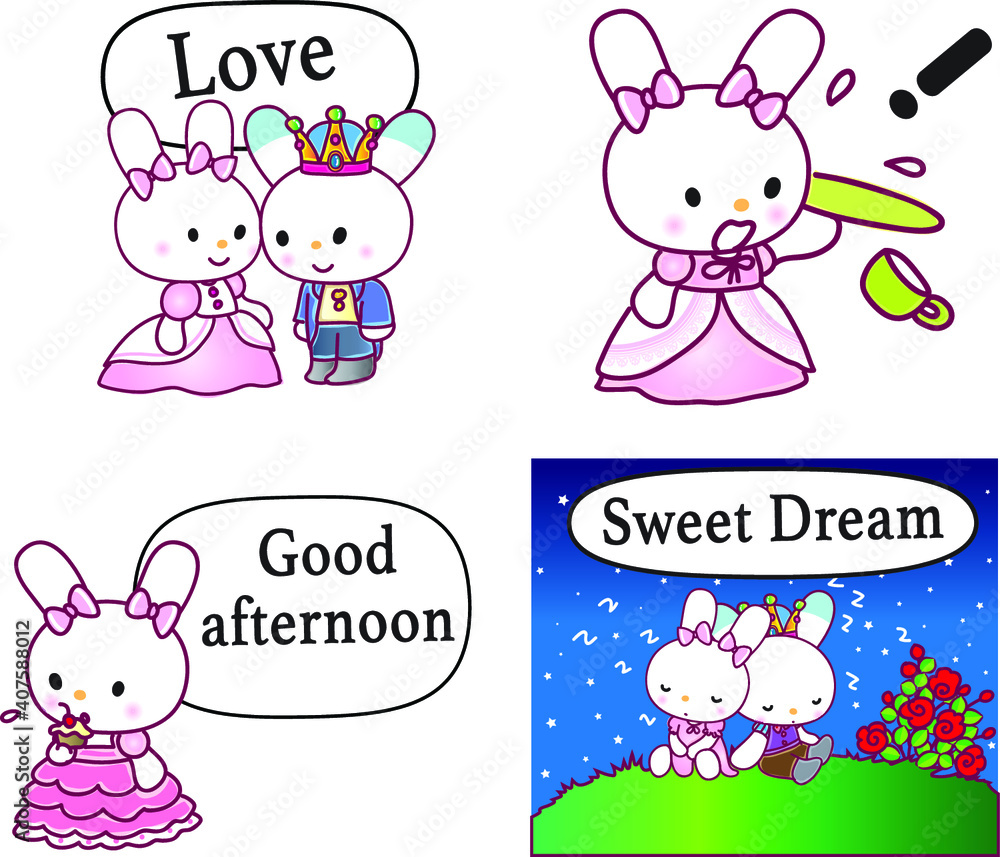 vector cartoon rabbit emoji set vector cartoon rabbit emoji set