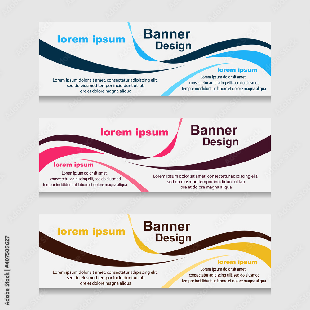 Set of Design Print Banner or Web Template. can be Used for Workflow Layout, Diagram, Web Design, and Label Vector Set of Design Print Banner or Web Template. can be Used for Workflow Layout, Diagram, Web Design, and Label Vector