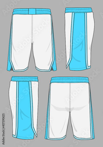 Basketball sports short template apparel