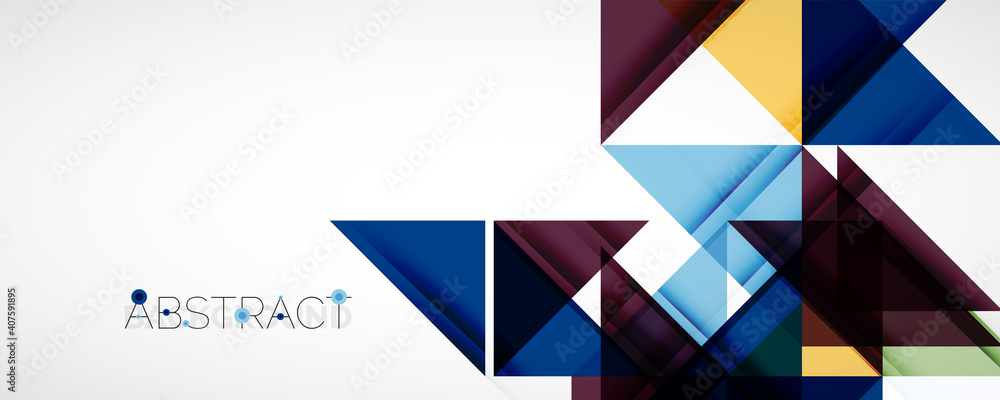 Set of vector triangle geometric backgrounds. Vector illustration for covers, banners, flyers and posters and other designs Set of vector triangle geometric backgrounds. Vector illustration for covers, banners, flyers and posters and other designs