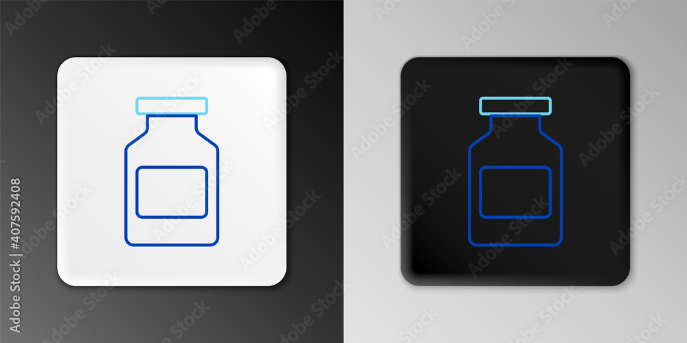 Line Medicine bottle icon isolated on grey background. Bottle pill sign. Pharmacy design. Colorful outline concept. Vector. Line Medicine bottle icon isolated on grey background. Bottle pill sign. Pharmacy design. Colorful outline concept. Vector.