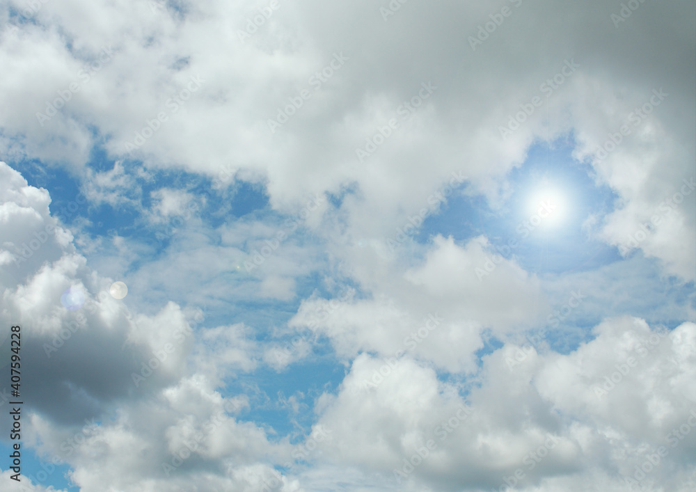 Fototapeta premium Cloudy sky background