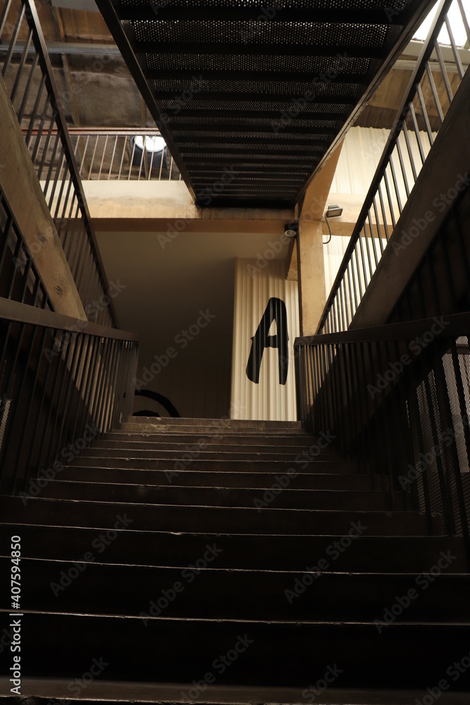 Fototapeta premium Dark location background for street or horror style