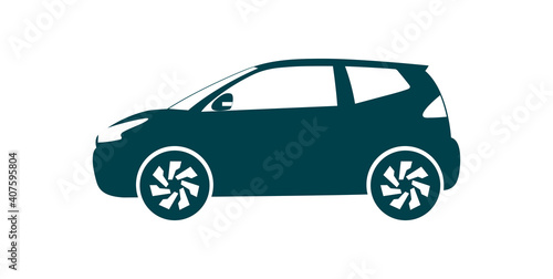 Car hatchback icon on white background isolated. Vector illustration. © lyudinka