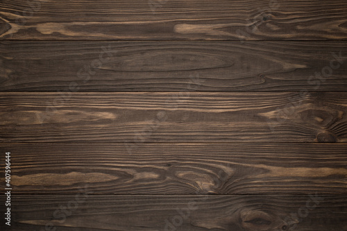 Photo of dark brown wooden background