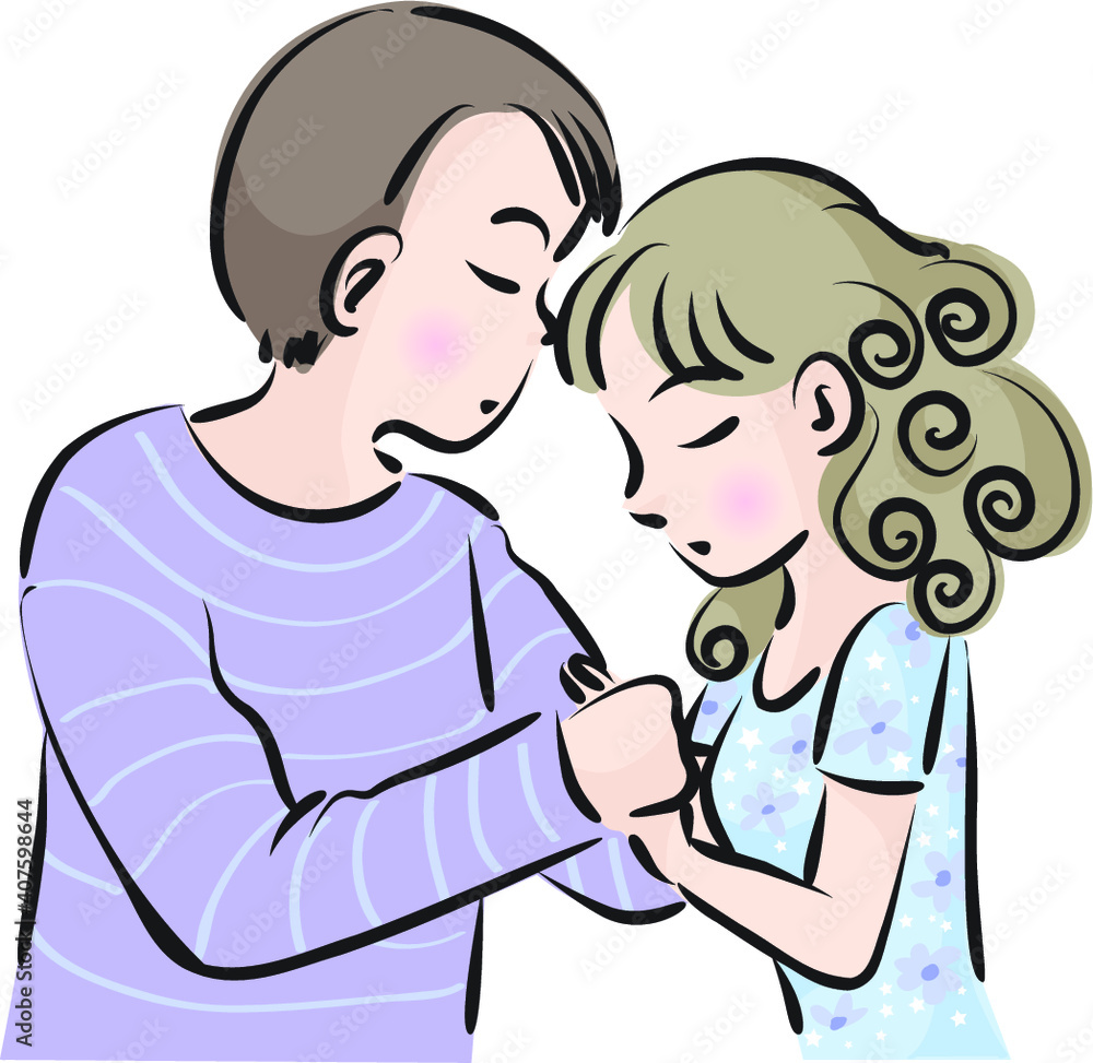 vector cartoon young people set vector cartoon young people set