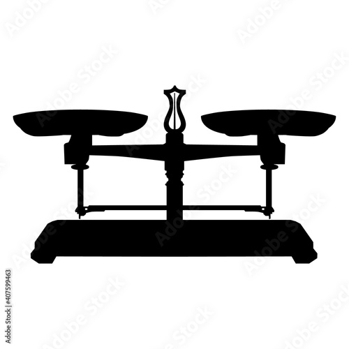 Scales vector isolated on white background
