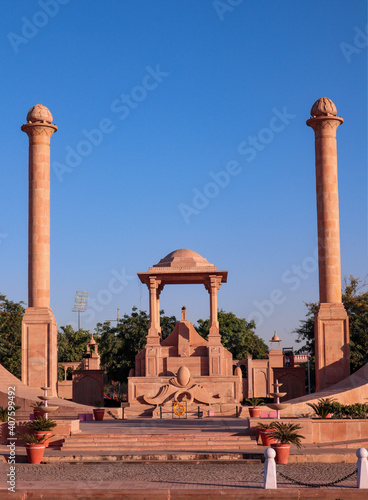 Amar Jawan Jyoti, a tribute is paid to the martyred soldiers of the Indian Army here.
