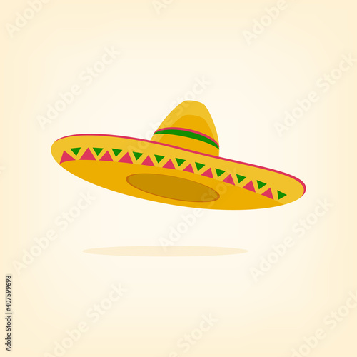 Mexican hat, sombrero, mexican hat isolated, mexican hat vector