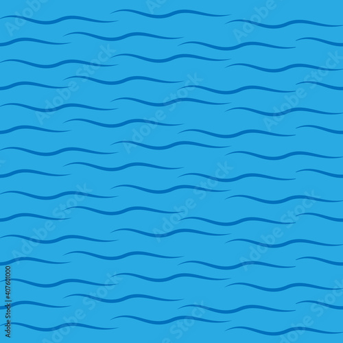 Seamless blue wave pattern