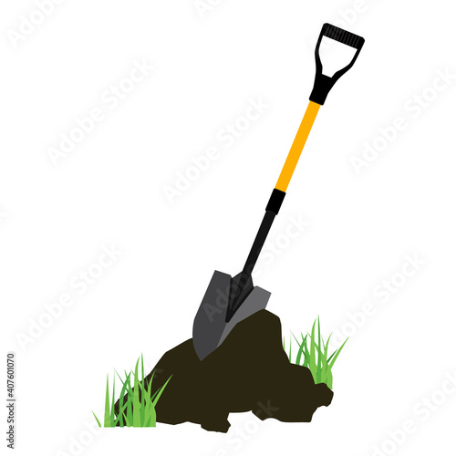 Shovel in the ground