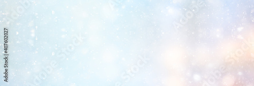 abstract blue background snow snowflakes  new year  glow design