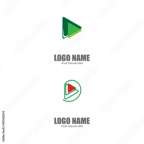 Play Logo Template vector icon illustration design Free Download Play Logo Template vector icon illustration design - GFXLoad
