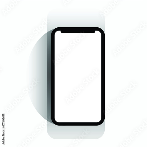 Mobile phone or Smartphone vector technology on white background
