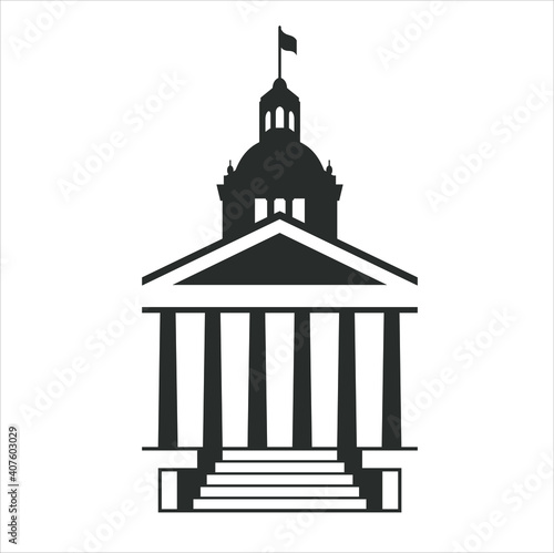 Obraz na plátne a icon of a capitol building.