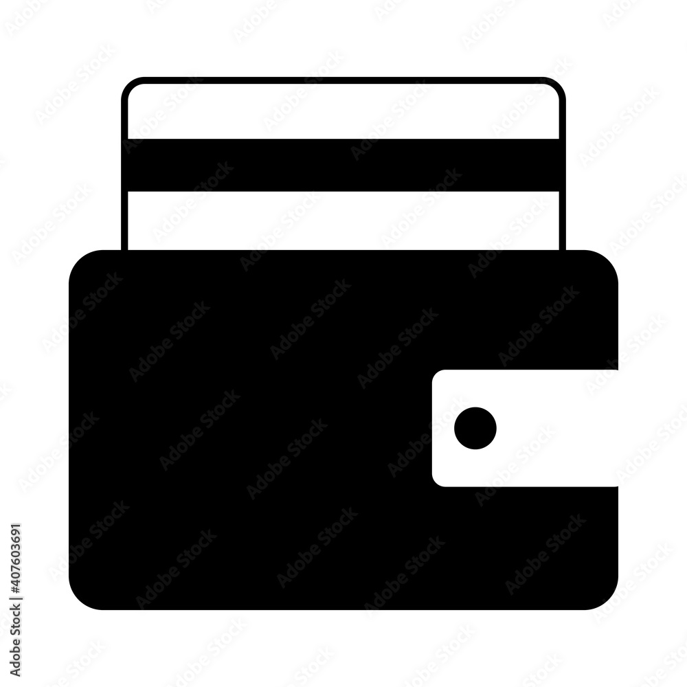 Credit Card Get Out From Purse Icon