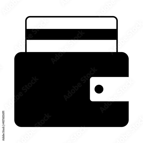 Credit Card Get Out From Purse Icon