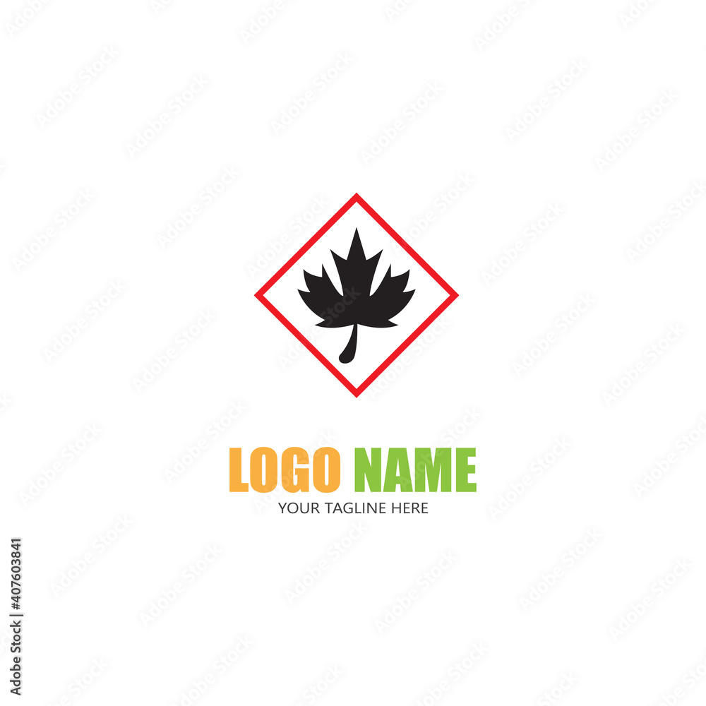 Obraz premium Maple leaf vector illustration design template