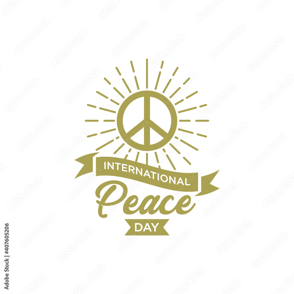 Fototapeta premium International Day of Peace vector illustration