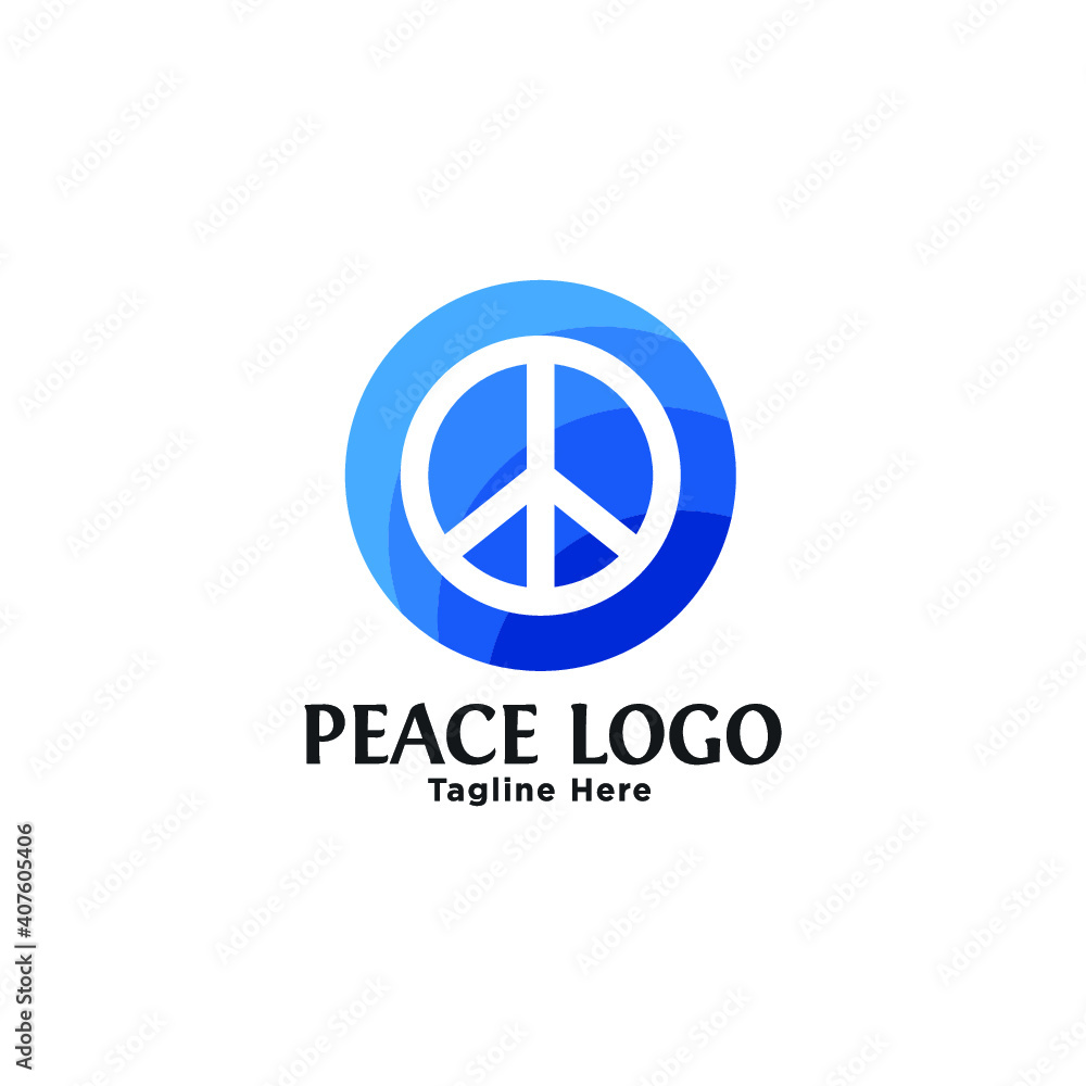 Peace icon. Peace symbol minimal design. Vector illustration. Peace icon. Peace symbol minimal design. Vector illustration.