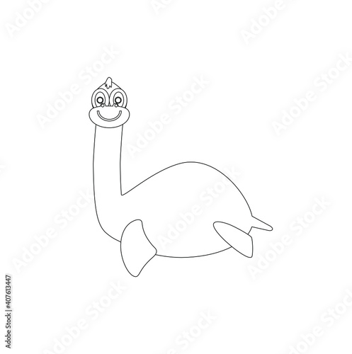 children's illustration, loch ness monster nessie