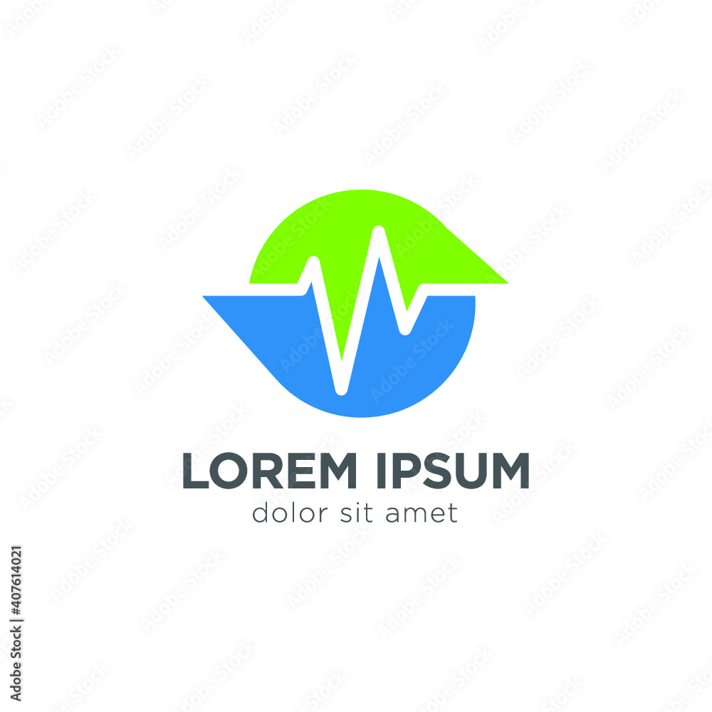 beat pulse logo icon 