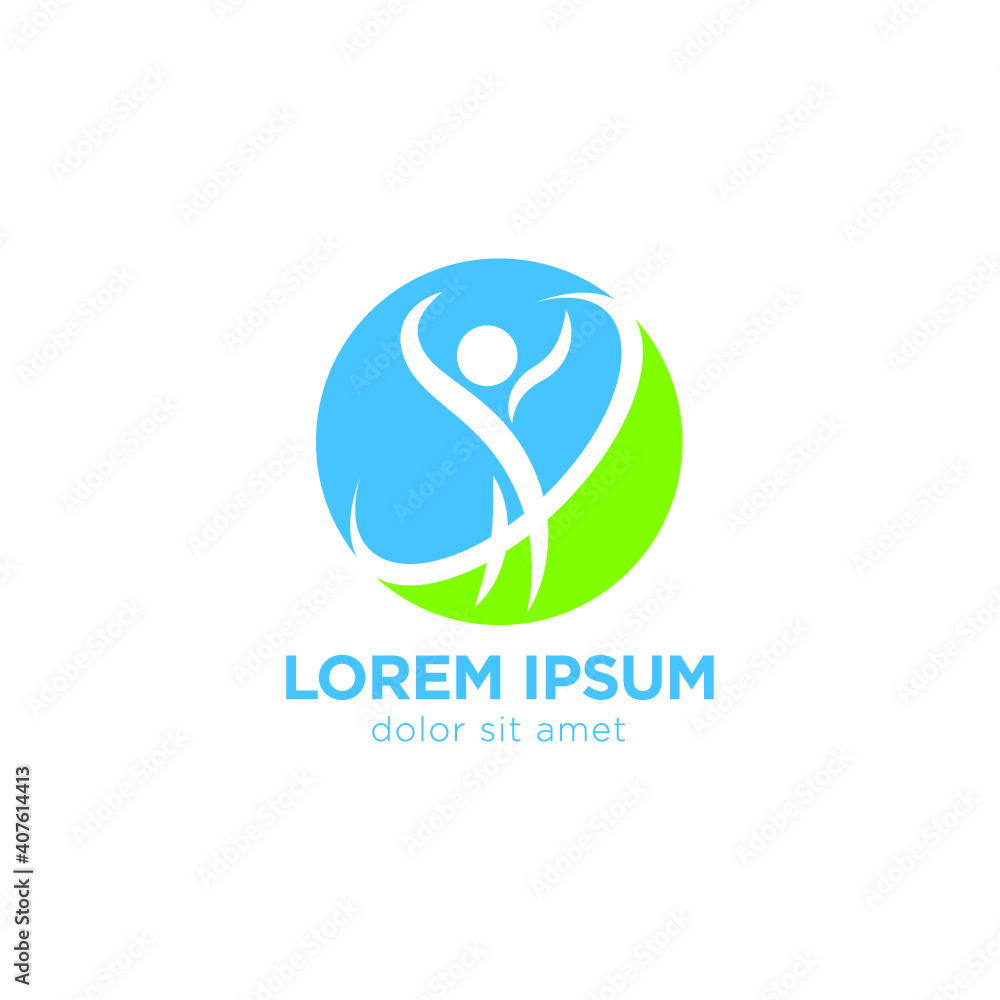 Fototapeta premium Healthy Life Logo template vector icon Vector 