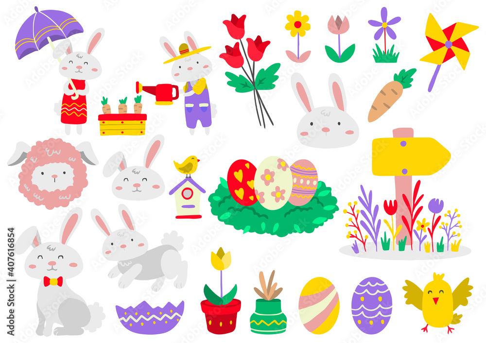 Easter Vector illustration for banner Easter Vector illustration for banner