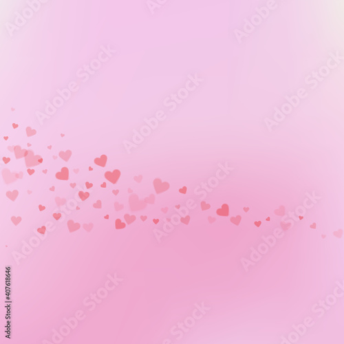 Red heart love confettis. Valentine's day comet fa © Begin Again