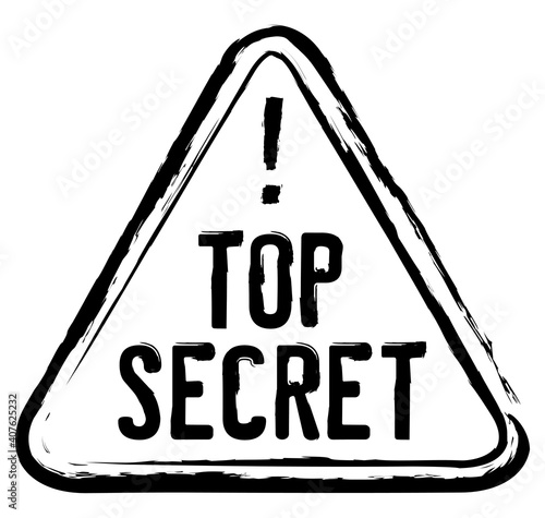 Top Secret Triangle Stamp