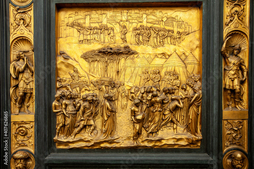  Baptistery , Panel of the Door of Paradise