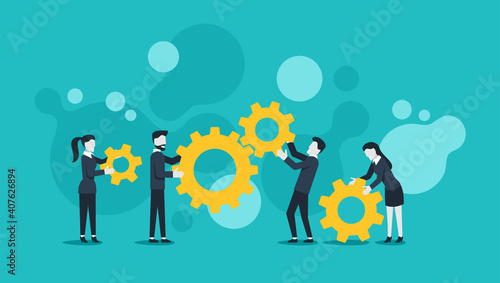 People team - business management and working
