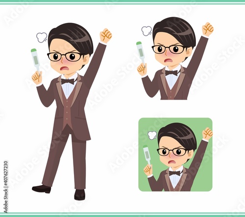 A man in a brown tie